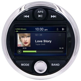 Морская магнитола MRH-301S Zone Control серебристый ободок Marine Rocket (MRH301S)